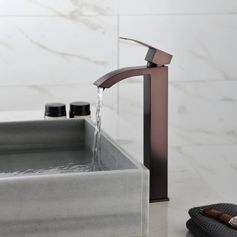 Single Handle Deck Mount Bathroom Faucet - 3"13"