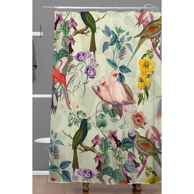 Deny Designs Floral and Birds Shower Curtain