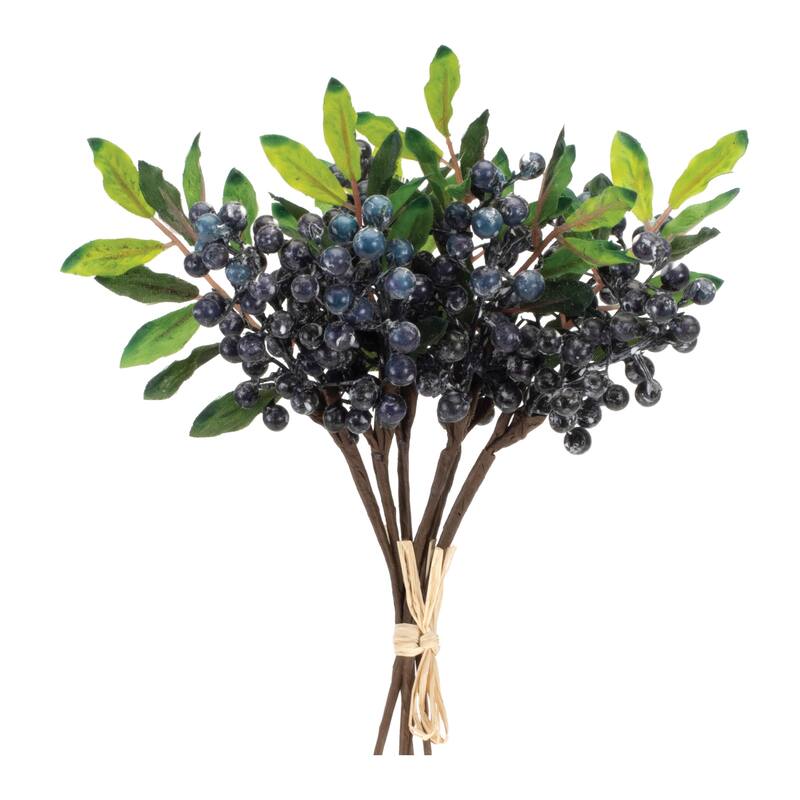 Blue Berry Foliage Bundle (Set of 2) - Blue, Green