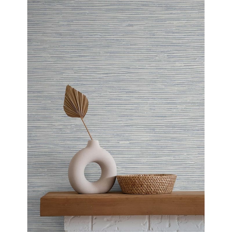 NextWall Cyrus Faux Grasscloth Peel and Stick Wallpaper