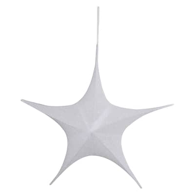 30" Tinsel Foldable Christmas Star Outdoor Decoration