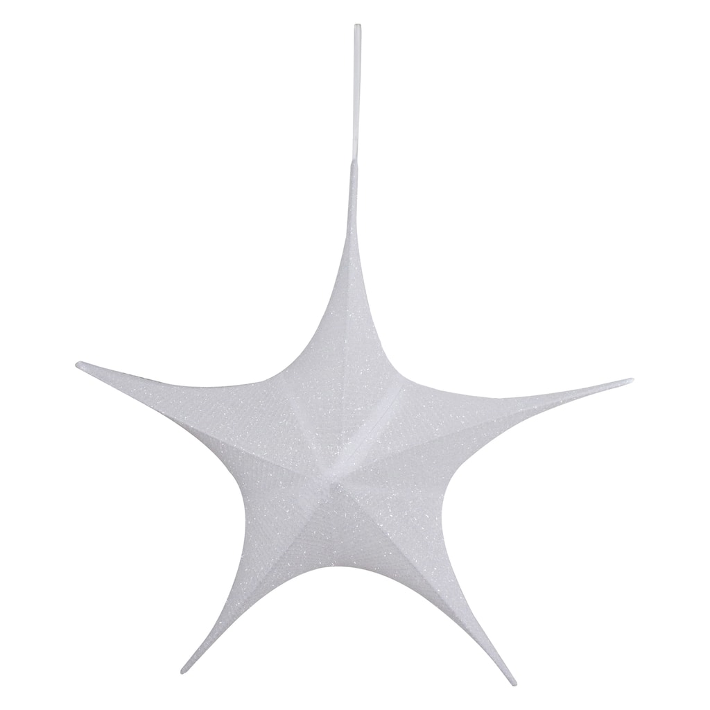 30" Tinsel Foldable Christmas Star Outdoor Decoration