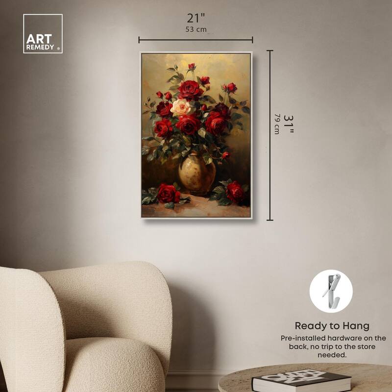 Lavish Lily Lament Canvas by Art Remedy