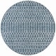 preview thumbnail 150 of 179, JONATHAN Y Trebol Moroccan Geometric Textured Weave Indoor/Outdoor Area Rug 5'3" Round - Teal/Gray