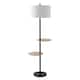 SAFAVIEH Lighting Kelsen 63-inch LED 2-shelf Floor Lamp - 22" W x 18" L x 62.8" H