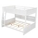 preview thumbnail 4 of 23, Wood Full XL over Queen Bunk Bed with Shelves, Storage Cabinets, USB Ports, Bunk Bed Frame w/Slats Support, No Box Spring Needed
