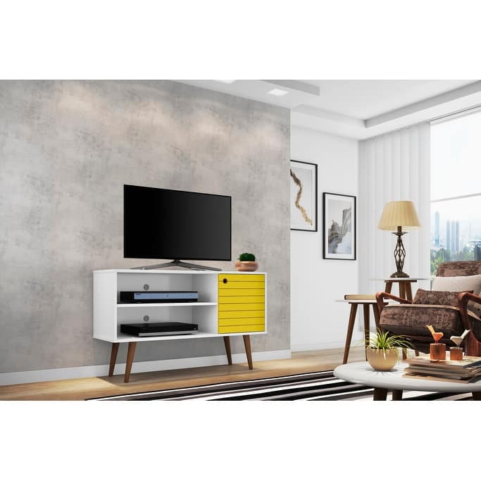 Mid Century Modern Liberty Storage Media Cabinet Console