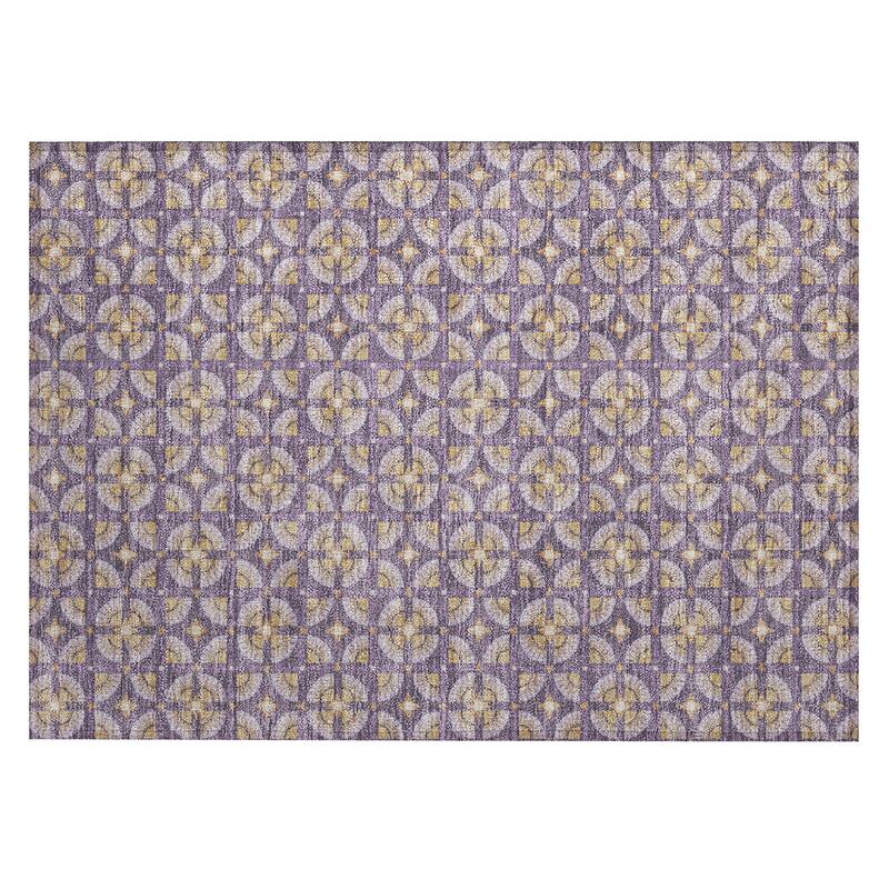 Machine Washable Indoor/ Outdoor Modern Roeland Chantille Rug