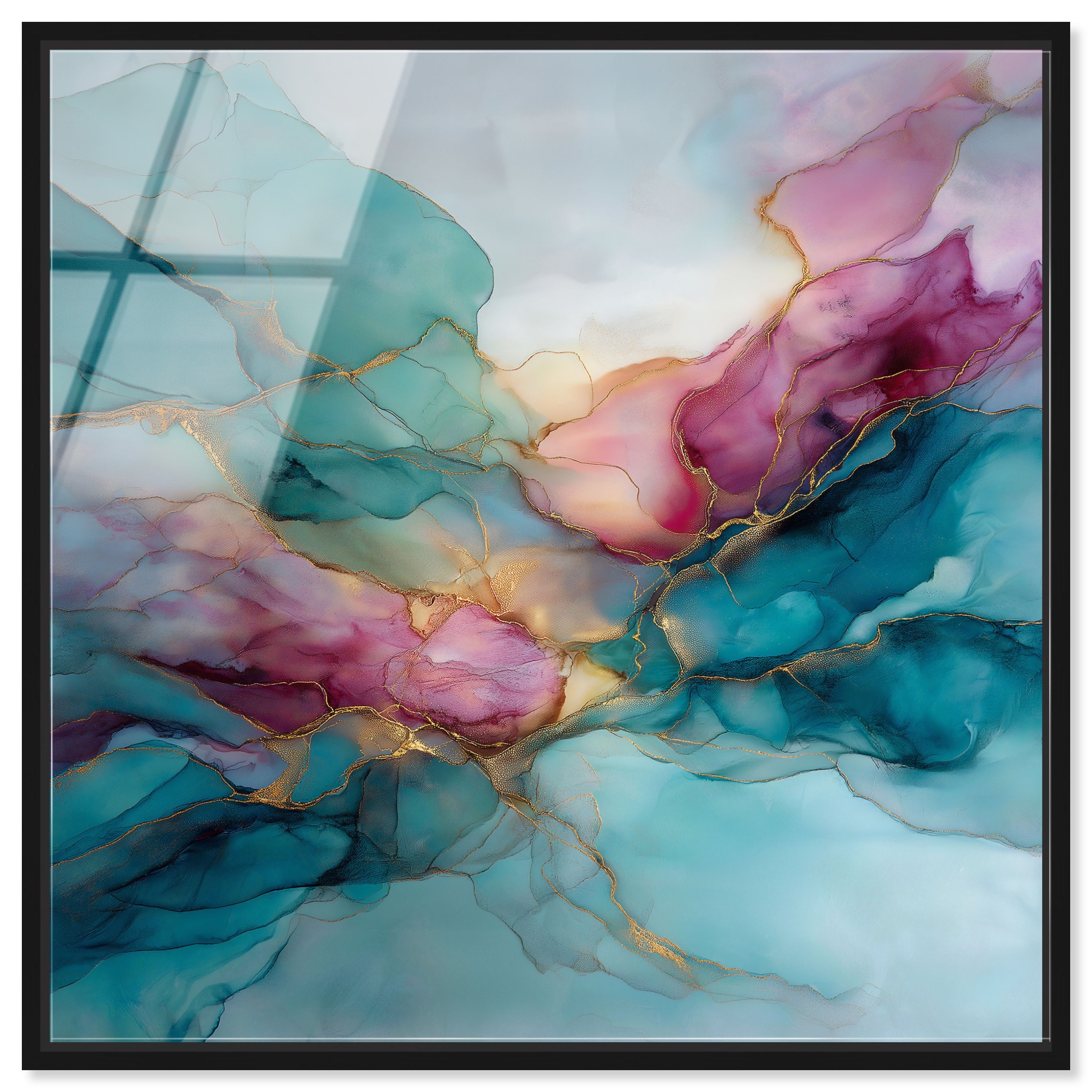 Tidal Surge I Floral Abstract Art Acrylic Print by Art Remedy