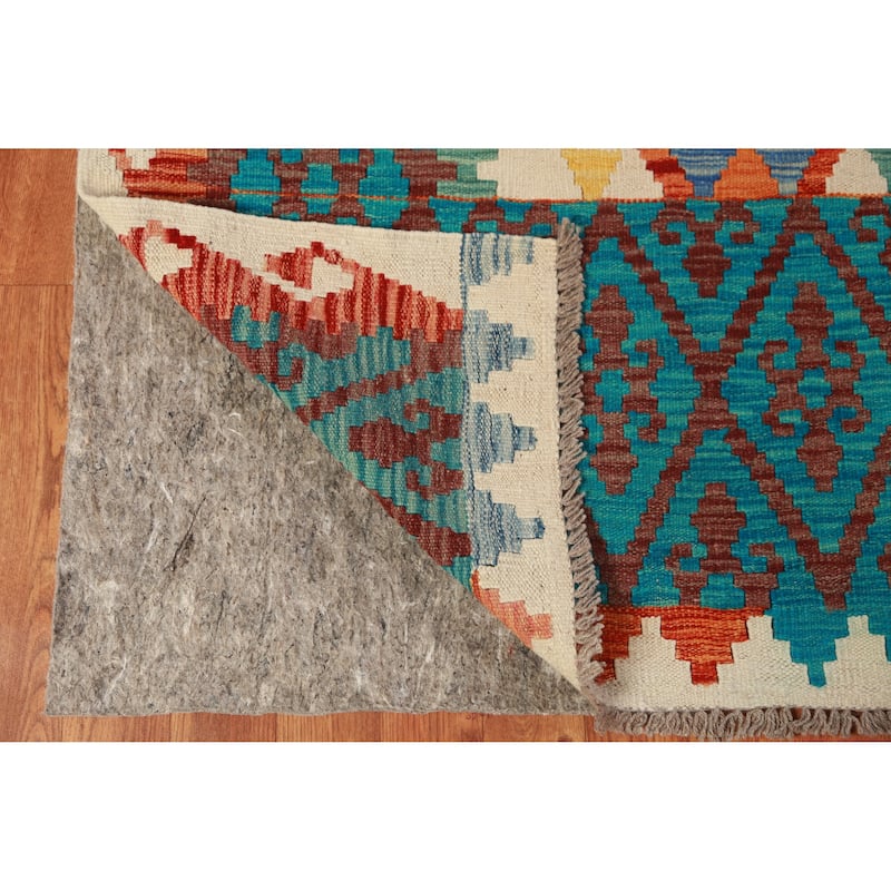Kilim Oriental Area Rug Hand-Woven Southwestern Wool Carpet - 8'5"x 10'0"