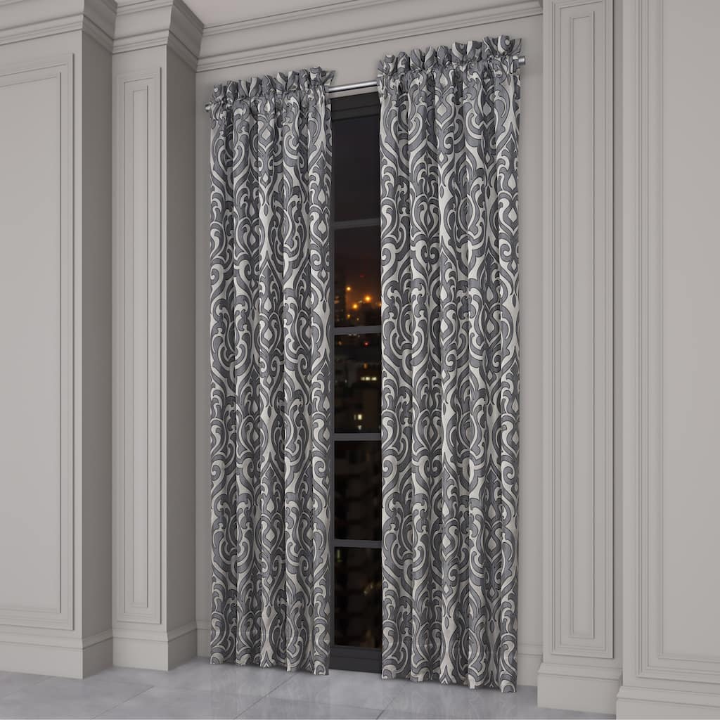 J. Queen New York Bolero Pewter Window Panel Pair