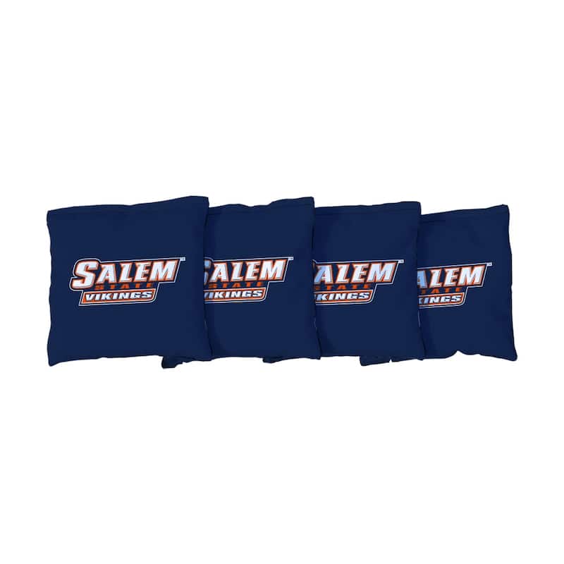 Salem State Vikings Blue Cornhole Bags - All-Weather Resin Filled