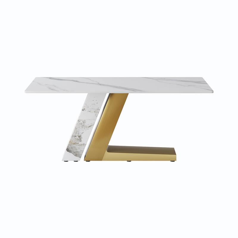 Faux Marble Dining Table Slate Table for Dining Room Kitchen