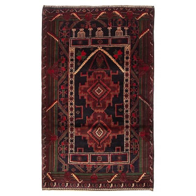 Teimani Black Rug 2'11" x 5'0" - 2'11 x 5'0