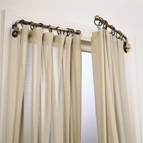 Set of 16 Ring Hooks Vintage Window Treatment Curtain Rod Drapery Rings Window 