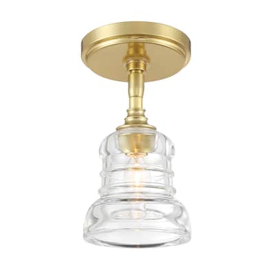 Crystorama Lighting Group GRG-1040_CEILING Gregory 5" Wide Semi-Flush