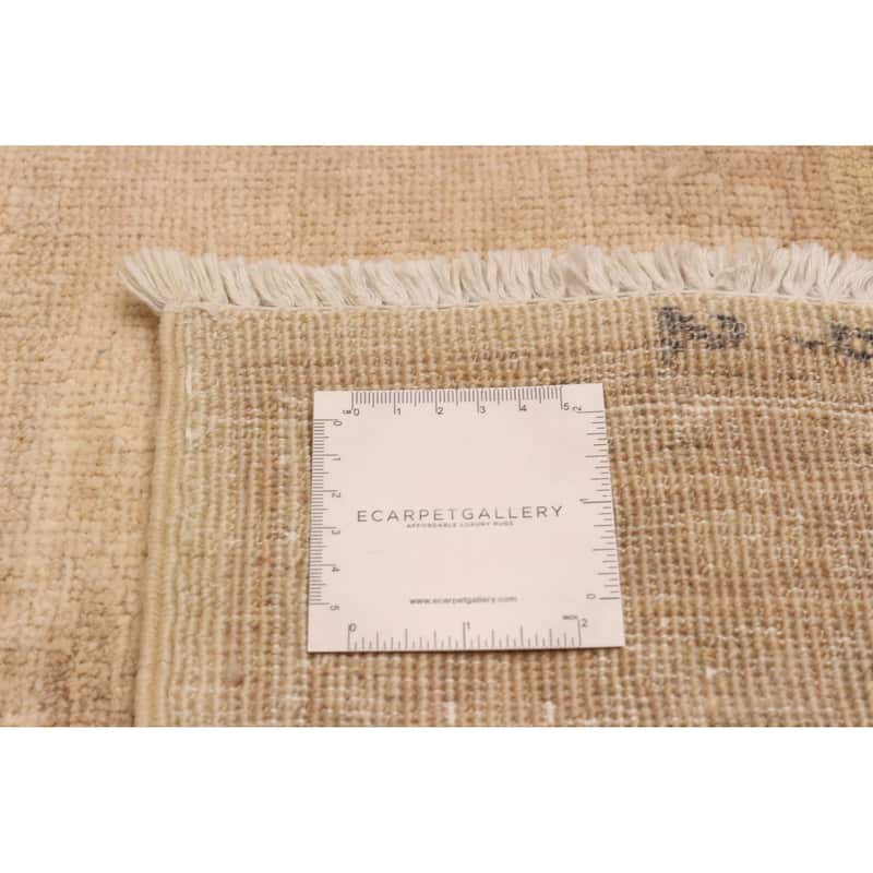 ECARPETGALLERY Hand-knotted Chobi Finest Ivory Wool Rug - 7'10 x 10'1