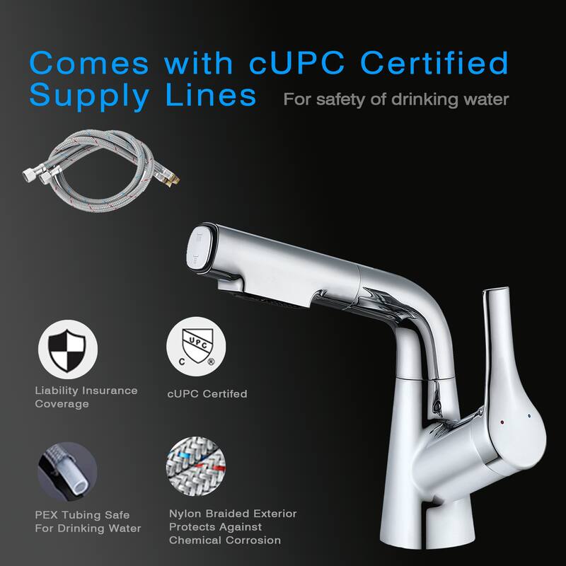 Single Handle Kitchen Swivel-Lift Faucet,Bathroom Sink Faucet