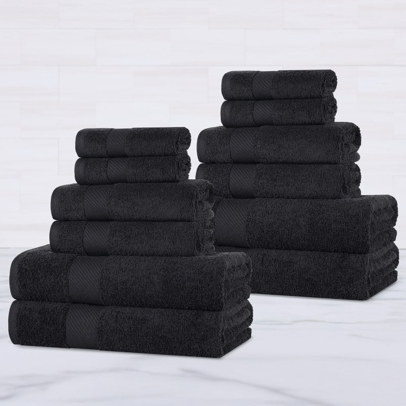 Superior Ismailia Egyptian Cotton 12-Piece Towel Set