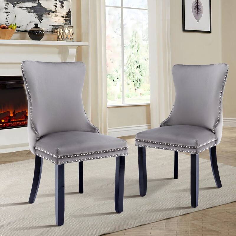 Upholstered Wing Back Dining Chair (Set of 4)