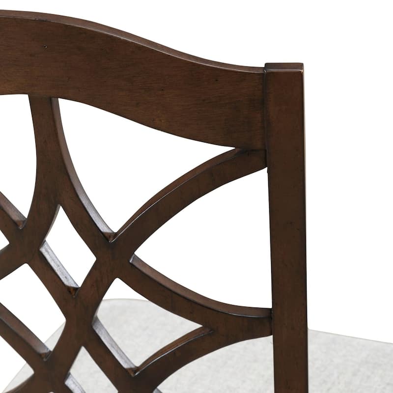 Arden Road Satin Cherry Dining Side Chairs with Splat Back Set of 2 - Width 20" x Depth 23" x Height 40"