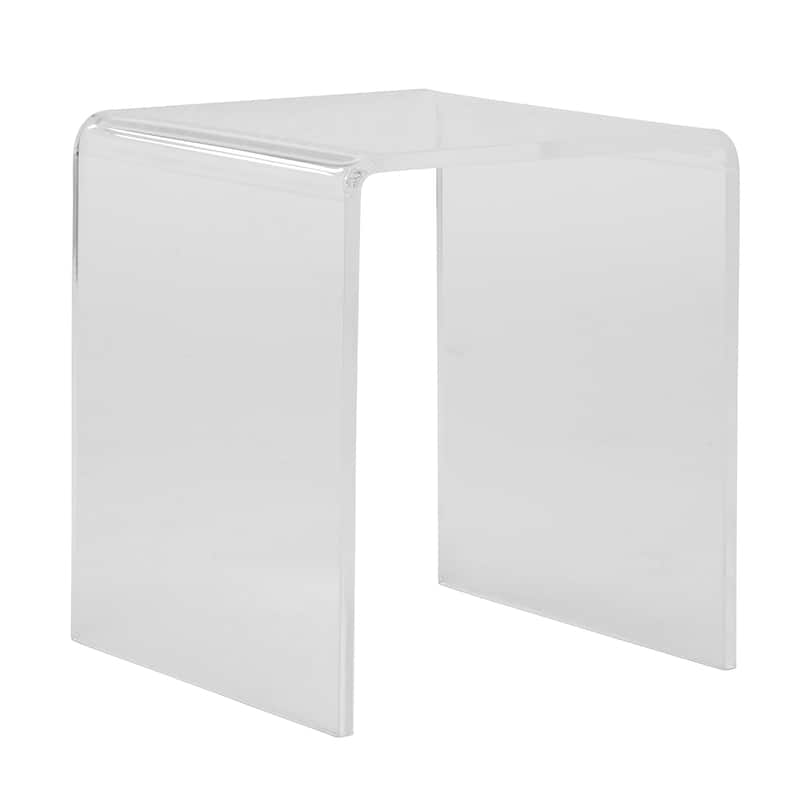 HomeRoots 18" Clear Acrylic End Table - 18.71