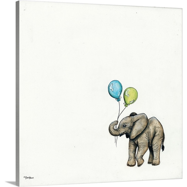 "Nursery Elephant" Canvas Wall Art