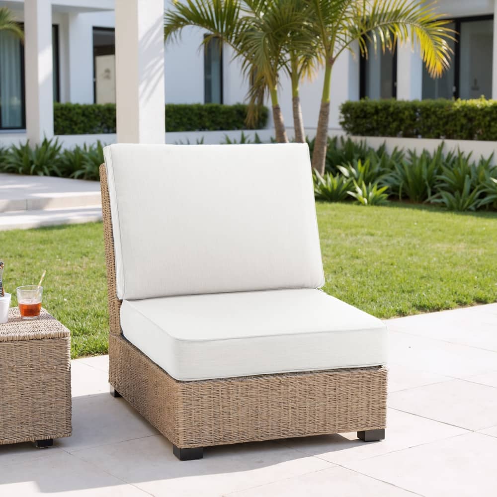 Sunbrella 24"x23"x5" Thick Cushion Outdoor Deep Seat/Back Cushion