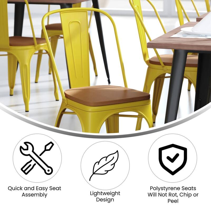 All-Weather Commercial Stack Chair & Poly Resin Seat