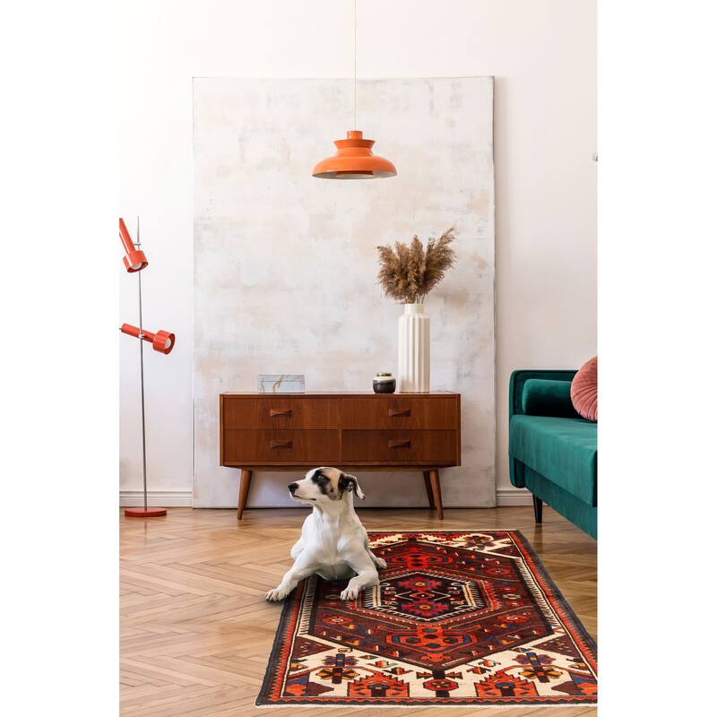 ECARPETGALLERY Hand-knotted Konya Anatolian Dark Brown Wool Rug - 3'3 x 5'9