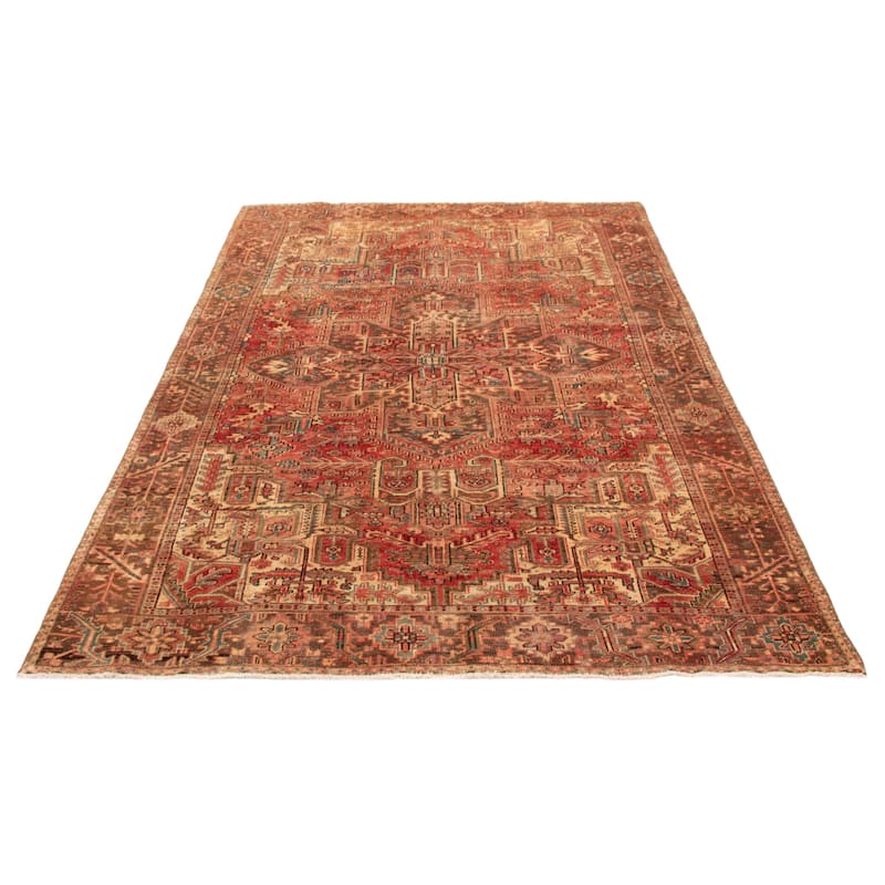 ECARPETGALLERY Hand-knotted Sarabi Light Red Wool Rug - 7'10 x 11'11