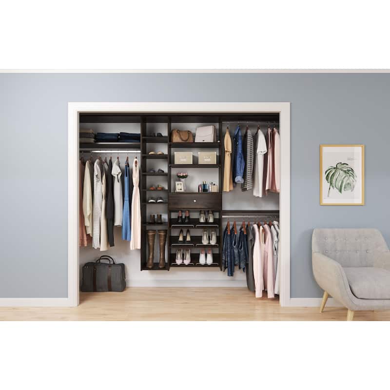 Easy Track 9 Ft. W. Premium Laminate Closet Kit
