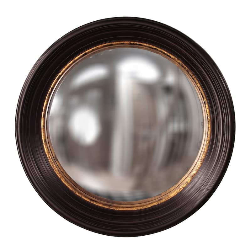 Allan Andrews Rex Convex Accent Wall Mirror 25" - Brown