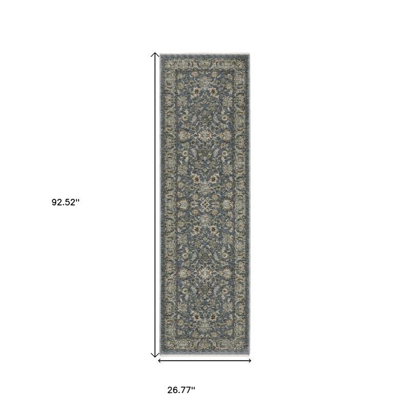 HomeRoots Oriental Traditional Runner Area Rug