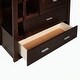preview thumbnail 20 of 51, Hardwood Twin Over Twin Bunk Bed with Trundle and Staircase