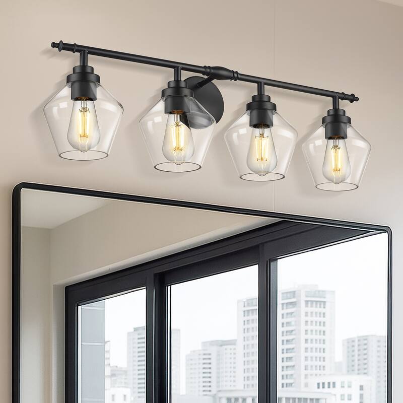 3/4-Light Modern Bathroom Vanity Light