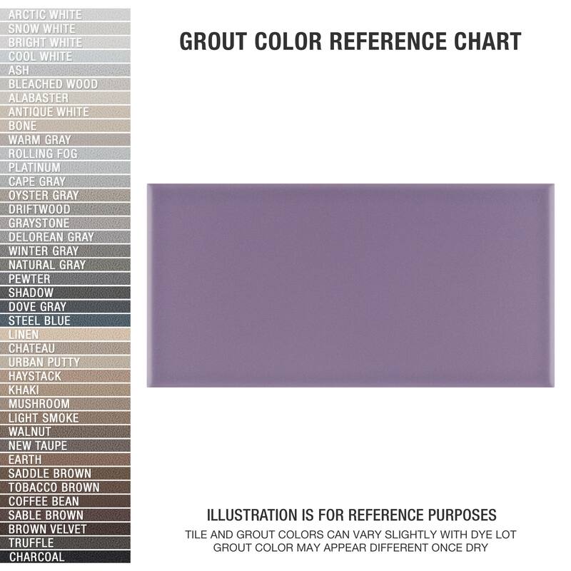 Merola Tile Projectos Violet Purple 3-7/8" x 7-3/4" Ceramic Floor and Wall Tile
