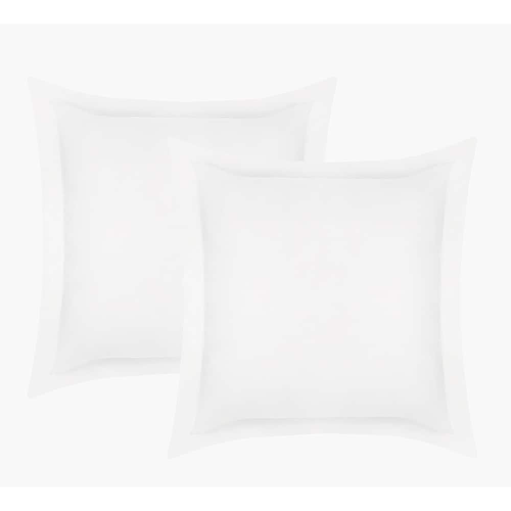 Delara 100% Eucalyptus Lyocell Tencel Euro Sham Pack of 2(26"X26), Naturally Cooling, Moisture-Wicking, Smooth & Breathable