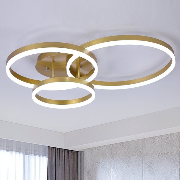 3点セット✖︎3 Maxax 3 - Light 31.8'' Cluster Circle LED Flush Mount - N/A