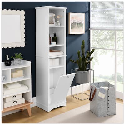 64" Tall Bathroom Storage Cabinet for Small Space