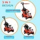 preview thumbnail 14 of 16, Push Car for Kids 1-3 Years, 3 in 1 Ride on Sliding Car, Foot to Floor Baby Push Car with Removable Handle, Music, Horn, Canopy