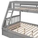 preview thumbnail 31 of 31, Twin-Over-Full Bunk Bed with Drawers, Ladder and Storage Staircase, Divided into 2 Individual Beds, Solid Wood Construction