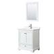 Option White / White Quartz Top / Polished Chrome