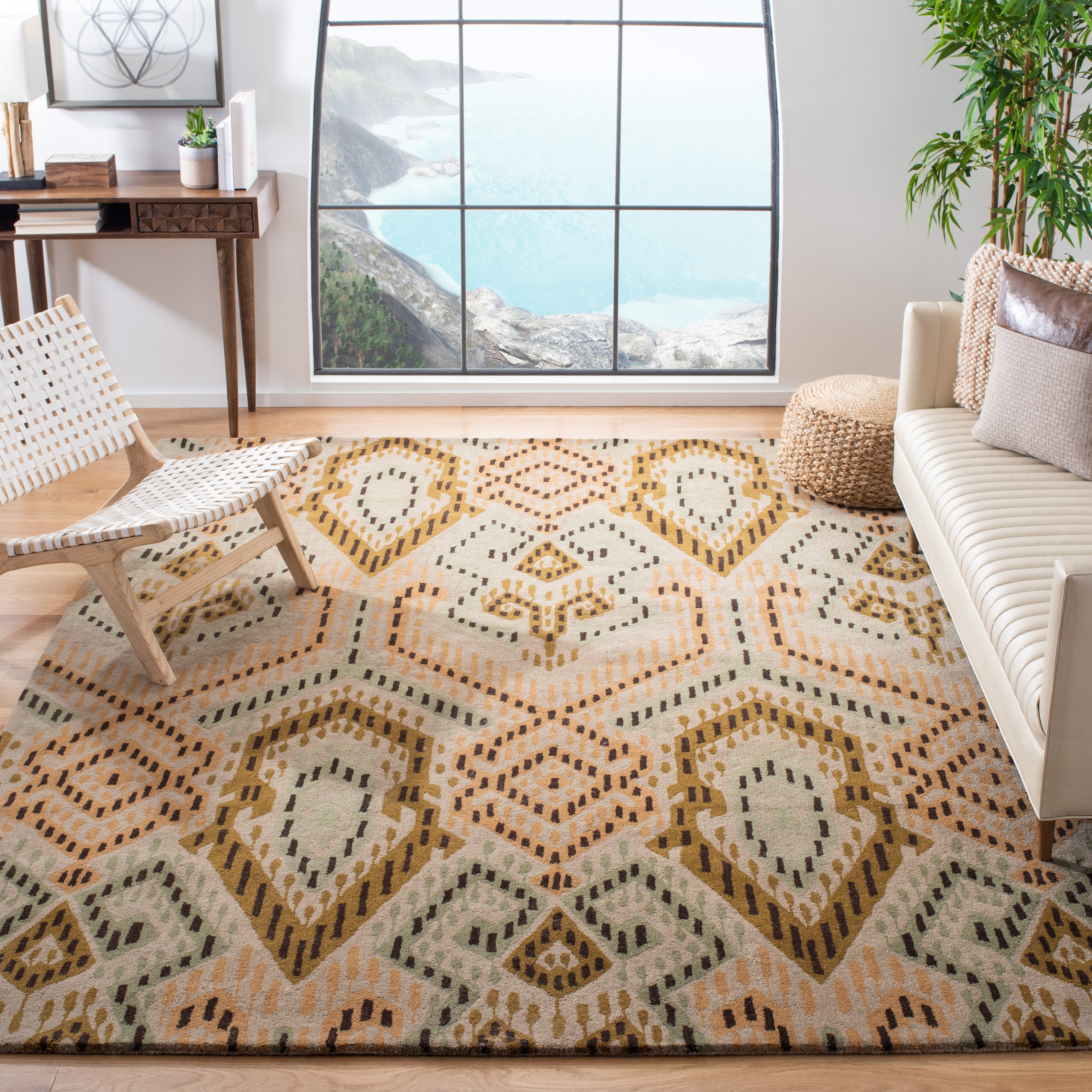SAFAVIEH Handmade Wyndham Montana Modern Wool Rug