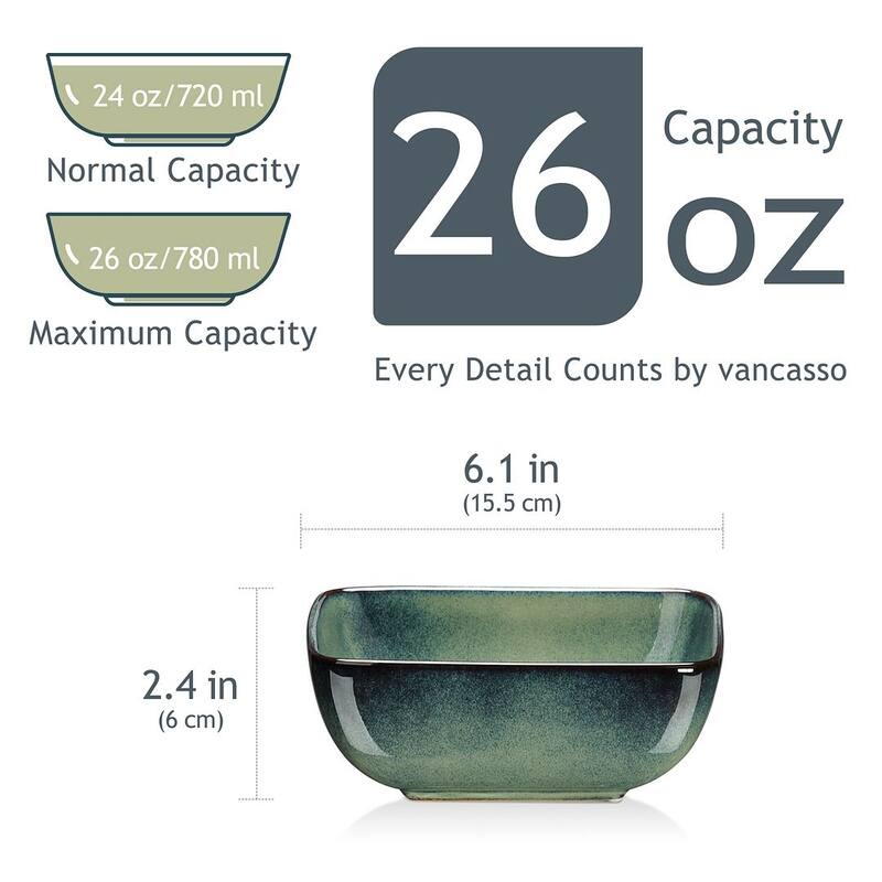vancasso Stern Series Reactive Glaze Stoneware Plates Set