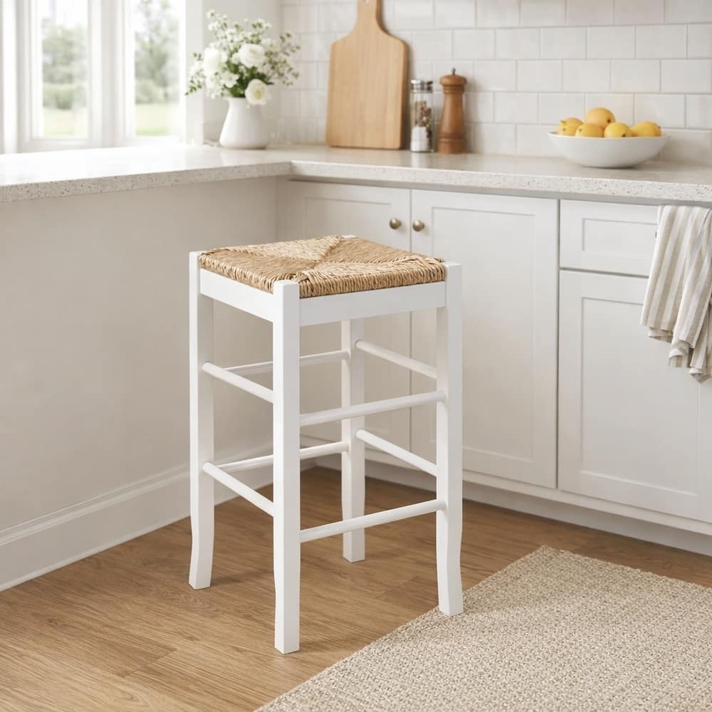 SQ Rush Backless Wood 24-inch Counter Stool