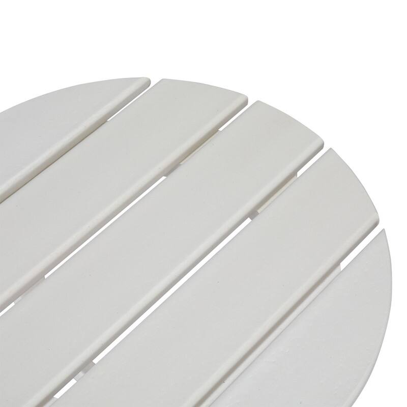 Outdoor 18" High Density Polyethylene Round Side Table