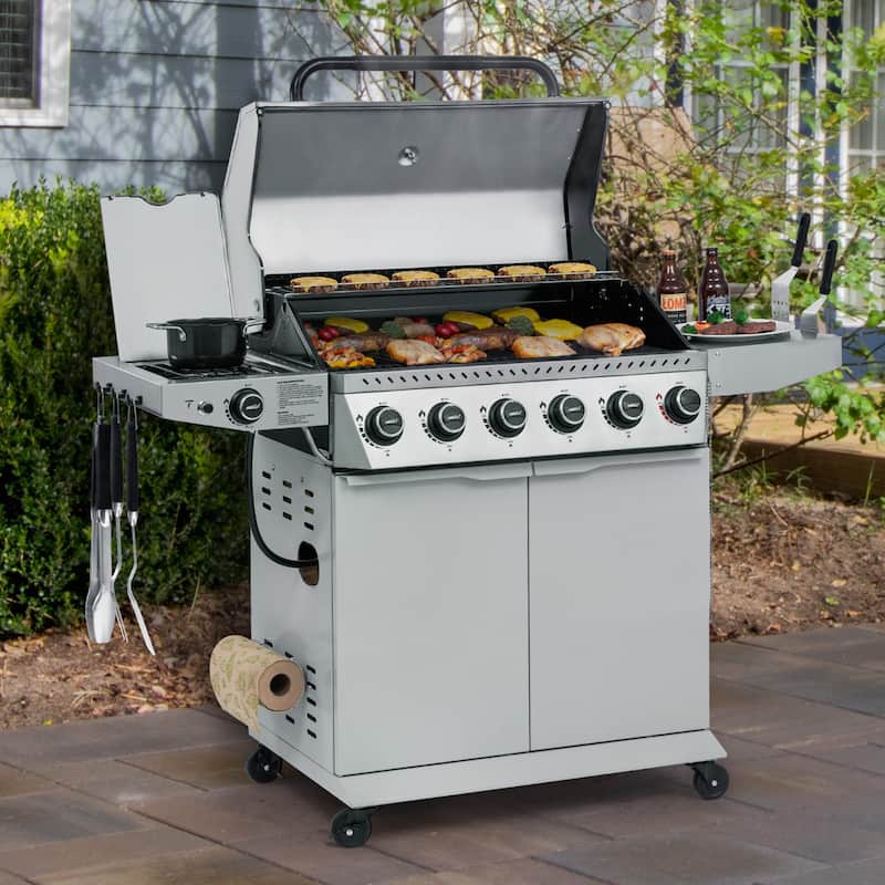Royal Gourmet 6-Burner Propane Gas Grill with Sear & Side Burner