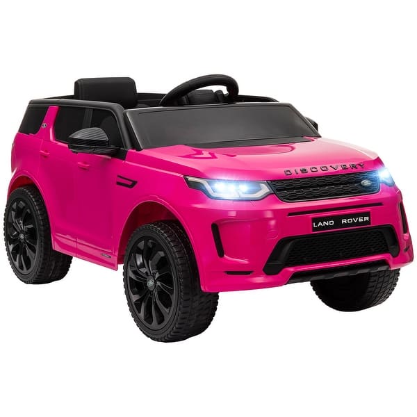slide 2 of 10, 12V Land Rover Discovery Kids Electric Car with Remote Control & Music Features - Pink Pink
