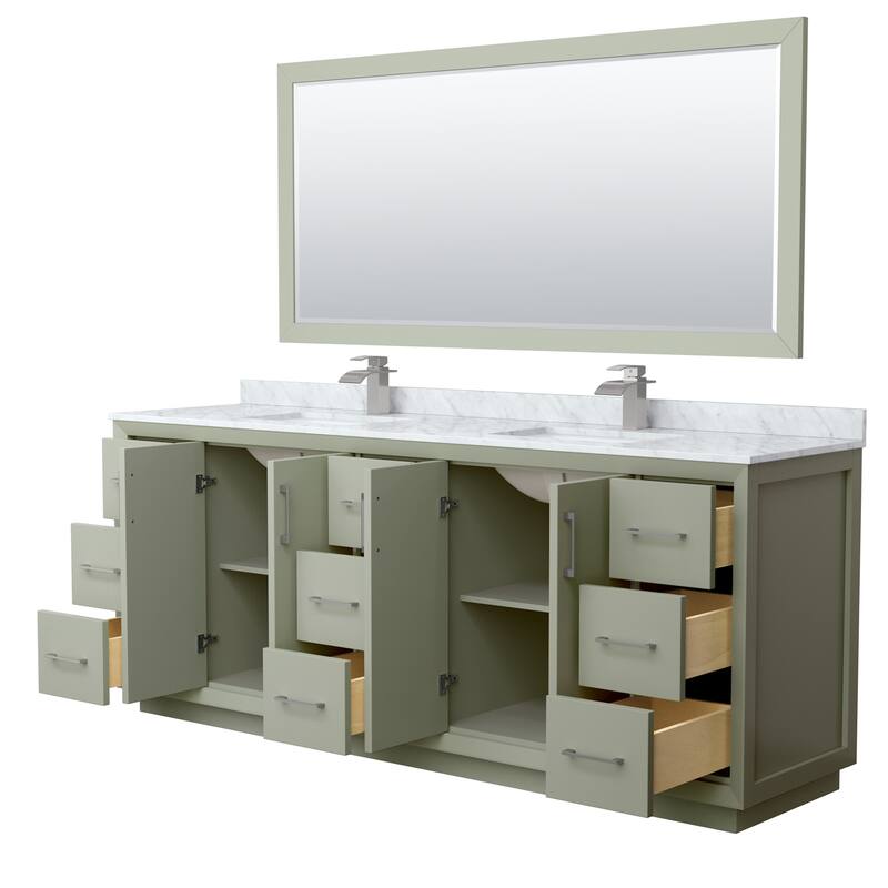 Wyndham Collection WCF414184D-NAT-UNSM70 Strada 84" Free Standing